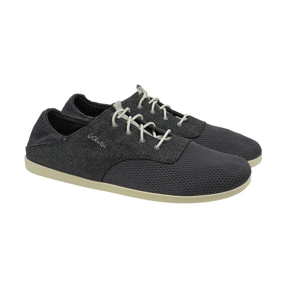 OluKai Waialua Lace Pavement Dark Gray Slip On Sneakers Women s Size 9 Shoes